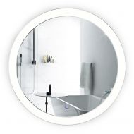 Krugg LED Bathroom Round Mirror 22 Inch Diameter | Lighted Vanity Mirror Dimmer & Defogger | Silver Backed Glass | |