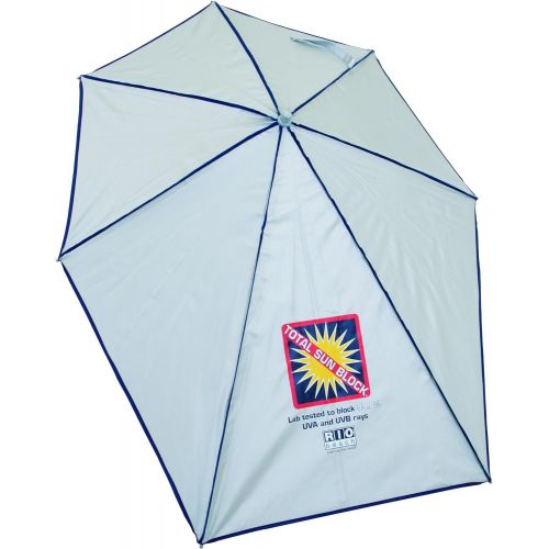  Rio Brands Rio Beach Total Sun Block My Shade Clamp-On Umbrella for Camp, Beach, or Lounge Chairs, 1 EA,Silver