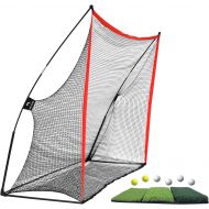 [아마존베스트]WhiteFang Golf Net Bundle Golf Practice Net 10x7 feet with Golf Chipping Nets Golf Hitting Mat &Golf Balls Packed in Carry Bag for Backyard Driving Indoor Outdoor