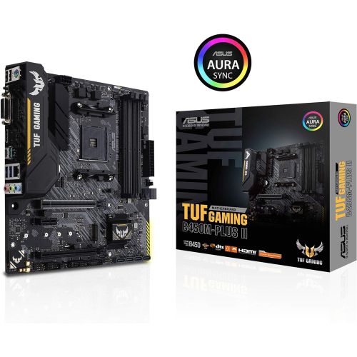 아수스 Asus ASUS TUF B450 Gaming Motherboard AMD Ryzen 2 AM4 DDR4 HDMI DVI-D M.2 Micro ATX (TUF B450M-Plus Gaming)