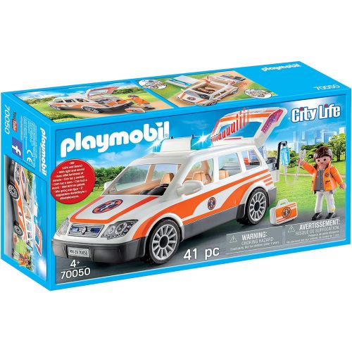 플레이모빌 Playmobil Emergency Car with Siren