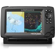 Lowrance Hook Reveal 7 Inch Fish Finders with Transducer, Plus Optional Preloaded Maps
