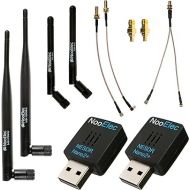 Nooelec Dual-Band NESDR Nano 2+ ADS-B (978MHz UAT & 1090MHz 1090ES) Bundle for Stratux™, Avare, Foreflight, FlightAware & Other ADS-B Applications. Includes 2 SDRs, 4 Antennas, 5 Adapters.
