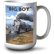 Lantern Press Big Boy Steam Engine 4014 (15oz White Ceramic Mug)