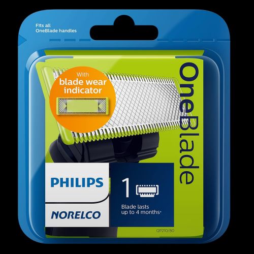 필립스 Philips Norelco QP210/80 OneBlade Replacement Blades