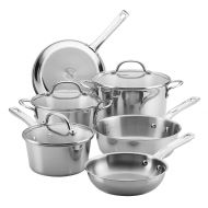 Ayesha Curry Kitchenware Ayesha Home Collection Stainless Steel Cookware Set, 9-Piece