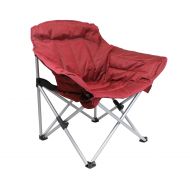 Guidesman Padded Folding Club Chair for Camping Recreation and Dorms (Red)