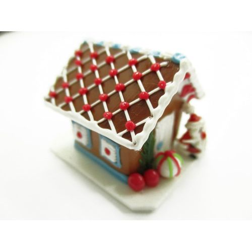  Wonder Miniature Dollhouse Miniature Clay Gingerbread House Candy Sweet Food Christmas A 13769