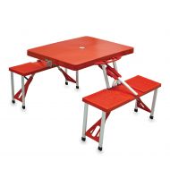 ONIVA - a Picnic Time brand ONIVA - a Picnic Time Brand Portable Folding Picnic Table with Seating for 4, Red
