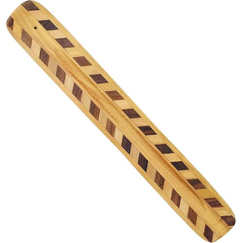  인센스스틱 Alternative Imagination Two Tone Diamonds Wooden Incense Holder, 10 Inches Long, for Single Incense Sticks