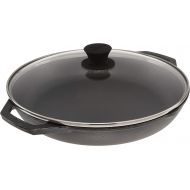 Lodge Seasoned Cast Iron 12 Inch Everyday Pan with Tempered Glass Lid, Black, 1 EA