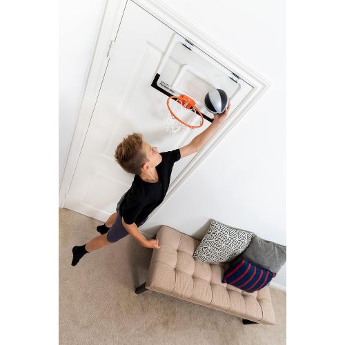 스킬즈 SKLZ Pro Mini Hoop 5-Inch Foam Basketball, Black/Silver
