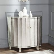 Safavieh American Homes Collection Rutherford Demilune Silver Leaf Cabinet