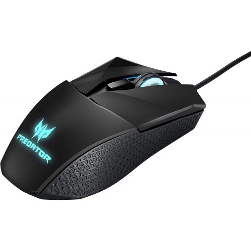 에이서 Acer Predator Cestus 300 RGB Gaming Mouse ? Dual Omron switches 70M click lifetime, On board memory and programmable buttons,Black