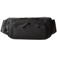 Derek Alexander Leather Derek Alexander Three Zip Fanny Pack Organizer, Black, One Size