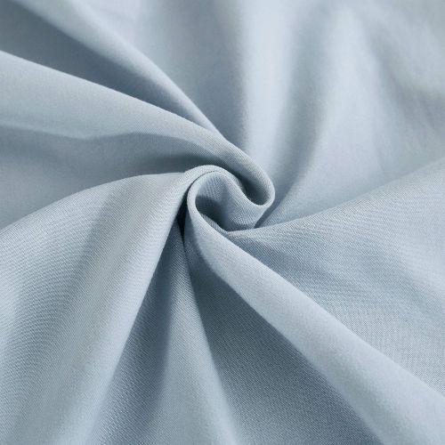  [아마존베스트]Dreaming Wapiti Duvet Cover,100% Washed Microfiber 3pcs Bedding Duvet Cover Set,Solid Color - Soft and Breathable with Zipper Closure & Corner Ties (Baby Blue, Twin)