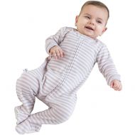 Season Woolino Baby Girls Footie Pajama Sleeper, Merino Wool, 3-6 Months, Lilac