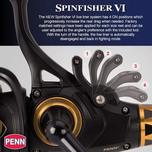  Penn Spinfisher VI Spinning Fishing Reel