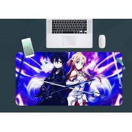 3D Sword Art Online 1075 Japan Anime Game Non-Slip Office Desk Mouse Mat Game AJ WALLPAPER US Angelia (W120cmxH60cm(47x24))