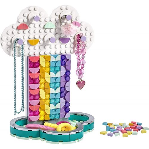  LEGO DOTS Rainbow Jewelry Stand 41905 DIY Craft Decorations Kit, A Fun Toy for Kids who Like Creating Arts and Crafts Bedroom Decor Accessories, New 2020 (213 Pieces)