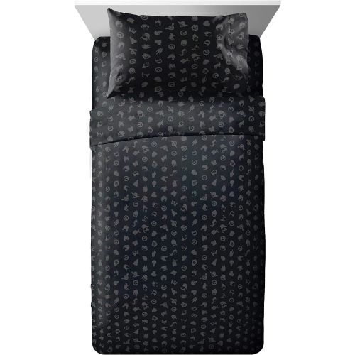  [아마존베스트]Jay Franco Overwatch Heroes 4 Piece Twin Bed Set - Includes Comforter & Sheet Set - Super Soft Fade Resistant Polyester - (Official Overwatch Product)
