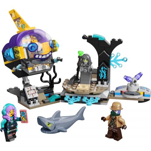  LEGO Hidden Side J.B.’s Submarine 70433, Augmented Reality (AR) Ghost Toy, Featuring a Submarine, App-Driven Ghost-Hunting Kit, Includes 3 Minifigures and a Shark Figure, New 2020