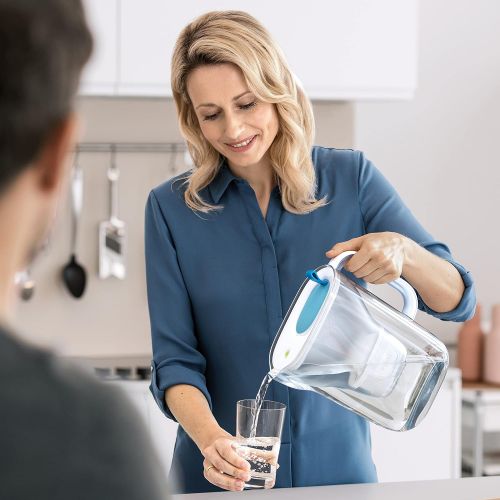  Visit the Brita Store Brita Style Soft Water Filter Jug, Funnel and Jug - SMMA, Lid - ABS/ASA, Loop - Silicone 22 x 10.5 x 24.5 cm