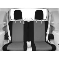 CalTrend Rear Row 50/50 Split Bench Custom Fit Seat Cover for Select Toyota 4Runner Models - DuraPlus (Charcoal Insert and Black Trim)