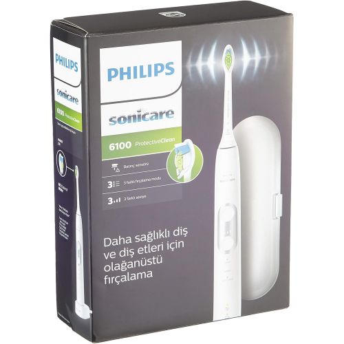 필립스 Philips Sonicare ProtectiveClean 6100 Electric Toothbrush with Sound Technology Single Pack