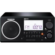 Sangean All in One AMFM Alarm Clock Radio with Large Easy to Read Backlit LCD Display (Walnut)