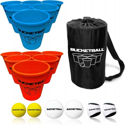  Bucket Ball - Beach Edition - Ultimate Beach, Pool, Yard, Camping, Tailgate, BBQ, Backyard, Lawn, Water, Wedding, Events, Indoor, Outdoor Game ? Best Gift Toy for Boys, Girls, Teen