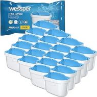 Wessper Pack of 20 Sport Water Filter Cartridges Compatible with BRITA Maxtra+, Maxtra Plus Water Filter Cartridges