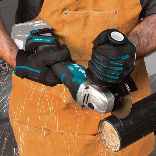  Makita XAG11Z 18V LXT Lithium-Ion Brushless Cordless 4-1/2” / 5 Paddle Switch Cut-Off/Angle Grinder, with Electric Brake, Tool Only