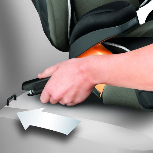 치코 Chicco KidFit 2-in-1 Belt Positioning Booster Car Seat - Gravity, Grey , 16.5x18.75x32.75 Inch (Pack of 1)