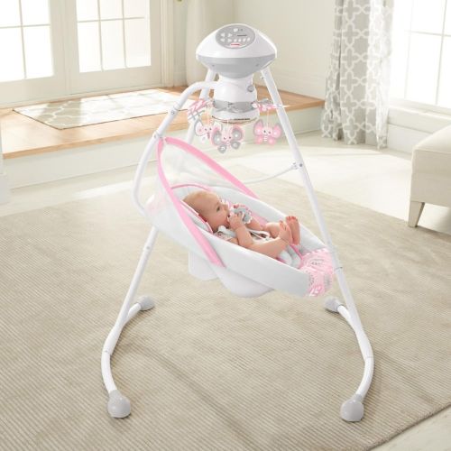  Fisher-Price Deluxe Cradle n Swing- Surreal Serenity - Soothing Baby Swing With Two Swinging Motions, Super Soft Fabrics & a Built-In Mobile [Amazon Exclusive]