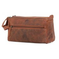 Leather Toiletry Bag for Men - Hygiene Organizer Travel Dopp Kit By Rustic Town