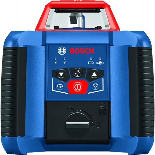  [아마존베스트]Bosch REVOLVE2000 GRL2000-40HVK Exterior 2000ft Range Horizontal/Vertical Self-Leveling Cordless Rotary Laser Kit with Tripod, 13ft Grade Rod and Laser Receiver