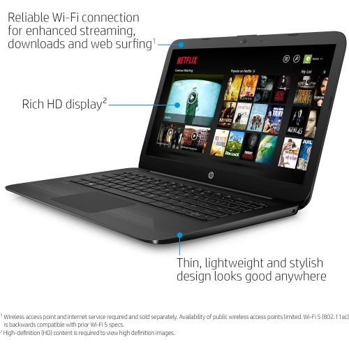에이치피 [아마존베스트]HP Stream 14-Inch Laptop, Intel Celeron N4000, 4 GB RAM, 64 GB eMMC, Windows 10 Home in S Mode (14-cb159nr, Jet Black)