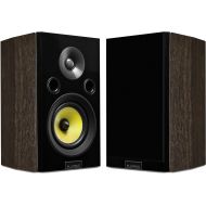 Fluance Signature HiFi 2-Way Bookshelf Surround Sound Speakers for 2-Channel Stereo Listening or Home Theater System - Natural Walnut/Pair (HFSW)