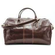 Alberto Bellucci Italian Leather Full Zip Around Traveler Duffel Bag