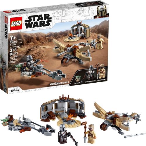  [무료배송]LEGO Star Wars: The Mandalorian Trouble on Tatooine 75299 Awesome Toy Building Kit for Kids Featuring The Child, New 2021 (277 Pieces)