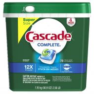 Cascade Complete Actionpacs Dishwasher Detergent, Fresh, SXTsgL 2 Pack(78 Count)