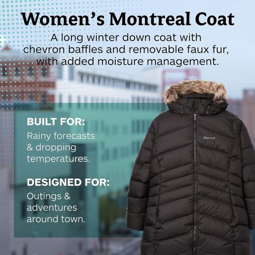 마모트 Marmot Womens Montreal Knee-length Down Puffer Coat