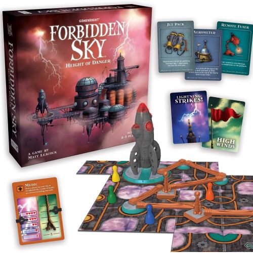  Gamewright Forbidden Sky  The Cooperative Strategy Survival Rocket Building Board Game
