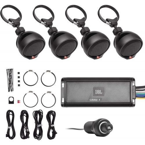 제이비엘 JBL - 4 Channel Plug and Play Bluetooth amp and 4 speakers