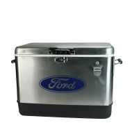Outdoor Northlight Officially Licensed Staineless Steel Ford 54 Quart Cooler