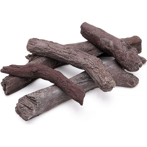  Stanbroil 5 Piece Set of Fireplace Wood Logs for All Types of Ventless, Gel, Ethanol, Electric, Propane, Indooror or Outdoor Fireplaces and Fire Pits