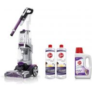 Hoover FH53000PC SmartWash Pet Automatic Carpet Cleaner Machine, Purple & AH30925 Paws & Claws Deep Cleaning Shampoo, 64oz, White & Odor Eliminator Carpet Cleaning Booster, 16 oz,