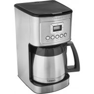 Amazon Renewed Cuisinart DCC3400FR Programmable Thermal Coffeemaker (12 Cup (Renewed), 10.9 x 11.8 x 16.4, Stainless Steel (Renewed)