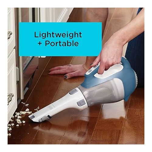  BLACK+DECKER dustbuster AdvancedClean Cordless Handheld Vacuum, Compact Home and Car Vacuum with Crevice Tool (CHV1410L)